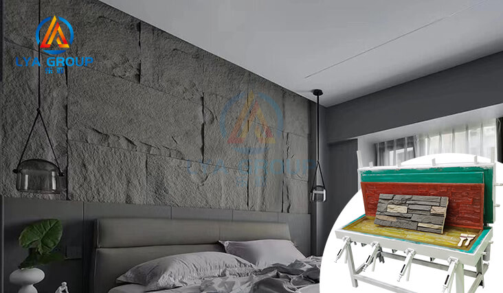 PU Mushroom Stone Mold For Background Wall