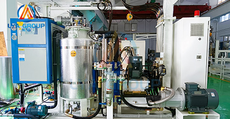 Then comes pouring the raw materials