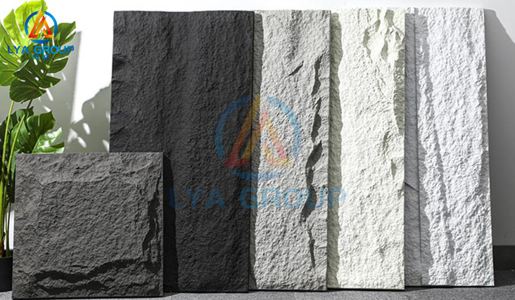 Black Mountain Rock Skin Plate Imitating Cultural Stone PU Mold
